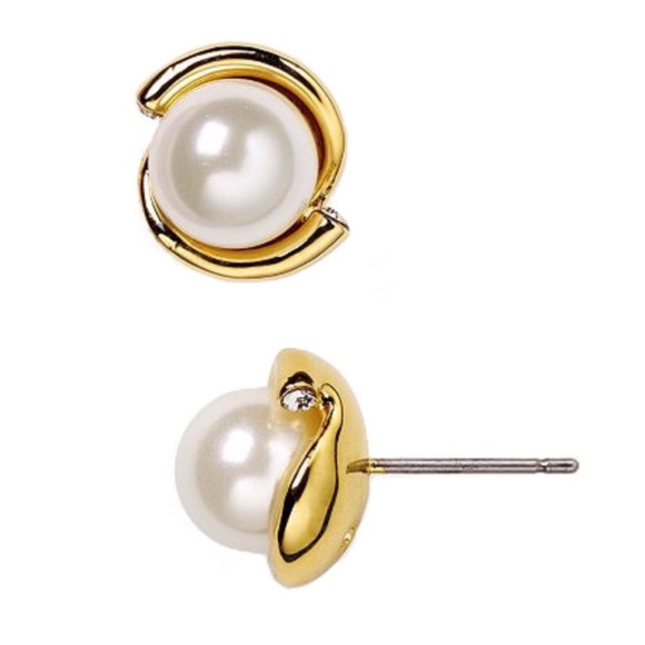 KATE SPADE • Dainty Sparklers Pearl Earrings - Picture 4 of 6